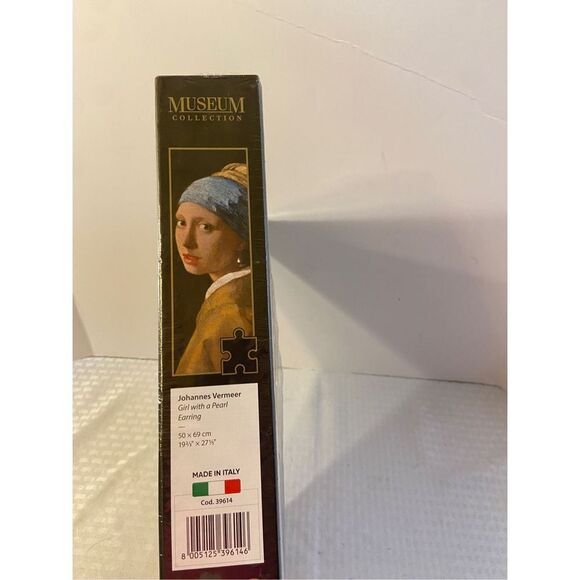 Clemintonio Museum puzzle collection Italy Vermeer Girl with earring new 1000 pi - Picture 3 of 3